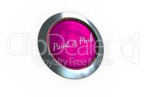 Pink button for breast cancer awareness