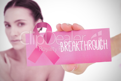 Composite image for breast cancer awareness