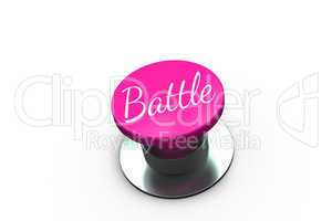 Pink button for breast cancer awareness