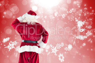 Composite image of santa claus