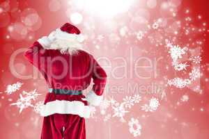 Composite image of santa claus