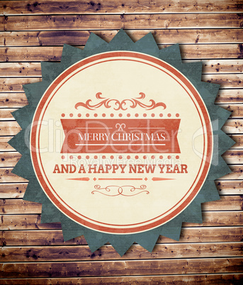 Composite image of banner and logo saying merry christmas