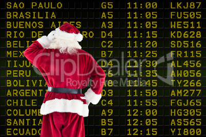 Composite image of santa claus