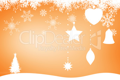 Composite image of fir tree forest and snowflakes