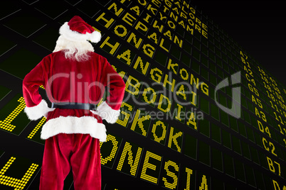 Composite image of santa claus