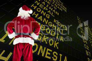 Composite image of santa claus