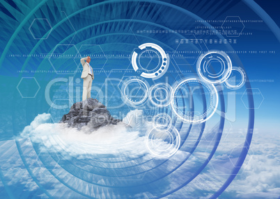 Composite image of thinking businessman Composite image of thinking businessman
