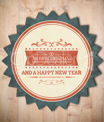 Composite image of banner and logo saying merry christmas