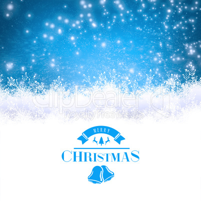 Composite image of christmas message