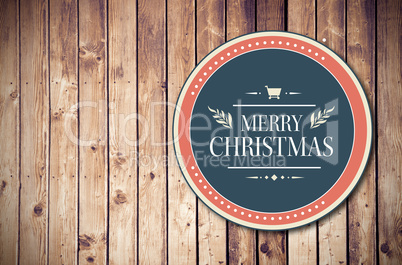 Composite image of banner and logo saying merry christmas Composite image of banner and logo saying merry christmas