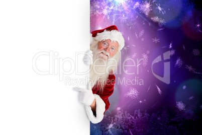 Composite image of santa claus showing