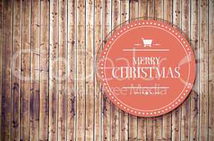 Composite image of banner and logo saying merry christmas