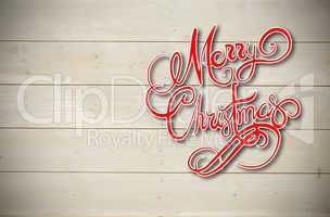 Composite image of merry christmas message