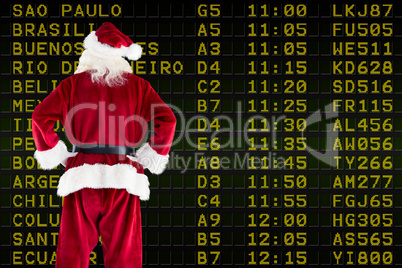 Composite image of santa claus