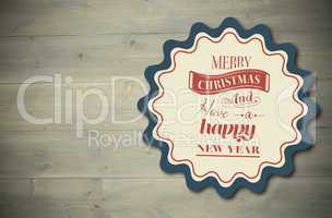 Composite image of logo wishing a merry christmas