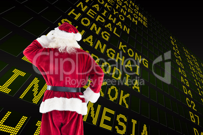 Composite image of santa claus