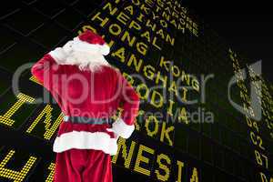 Composite image of santa claus