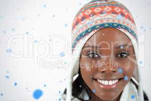 Close up of smiling woman with hat on