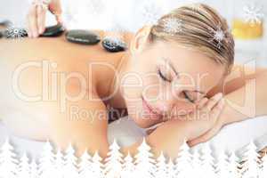 Relaxed woman having a massage