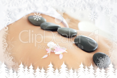 Close up of a woman receiving a spa treatment