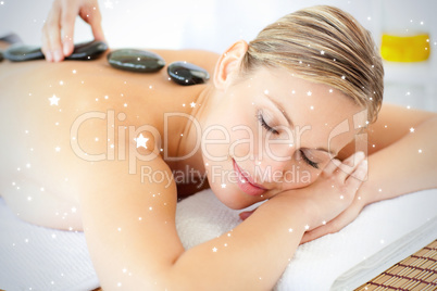 Relaxed woman having a massage