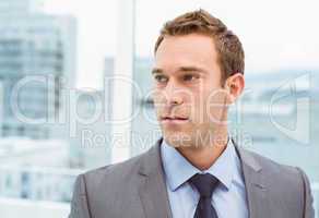 Smart young businessman in suit