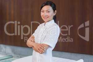 Portrait of a confident female masseur