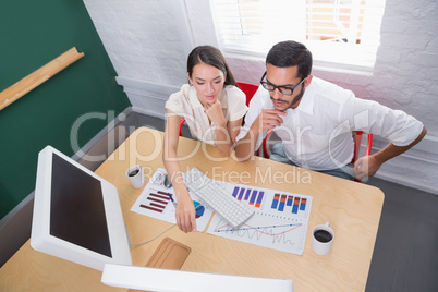 Casual colleagues in meeting at office