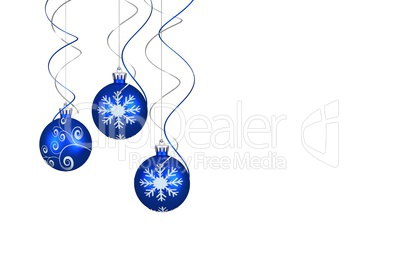 Digital hanging christmas bauble decoration