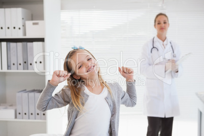 Smiling patient at the doctors