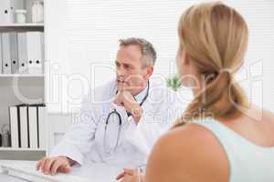 Doctor talking to his patient