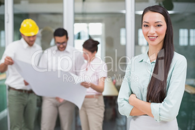 Casual architect smiling at camera Casual architect smiling at camera