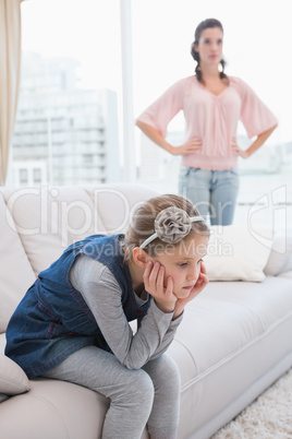 Mother and daughter not talking after argument