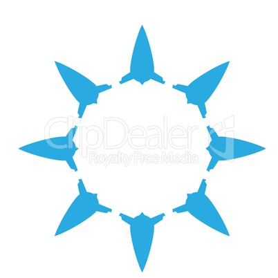 Delicate digital blue snowflake design