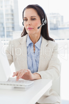 Businesswoman taking a phone call