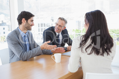 Business team having a meeting