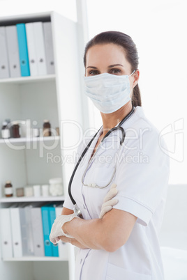 Doctor wearing a surgical mask