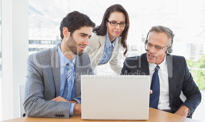 Business team in a conference call