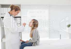 Doctor giving patient a check up