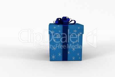 Blue and silver gift box