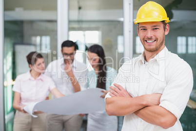 Casual architect smiling at camera