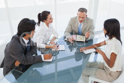 Business team having a meeting