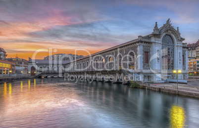 Batiment des Forces-Motrices, Geneva, Switzerland, HDR