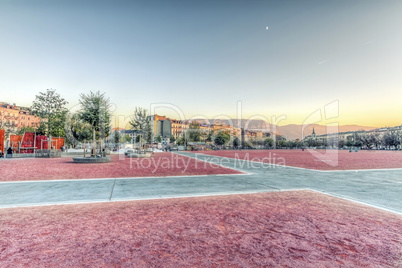 Plain of Plainpalais, Geneva, Switzerland, HDR