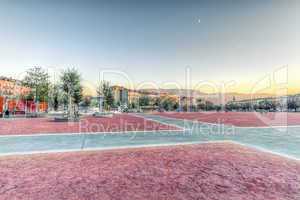 Plain of Plainpalais, Geneva, Switzerland, HDR