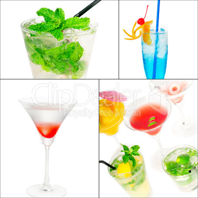 cocktails collage