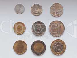 Italian lira coin