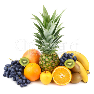 fruits isolated on white background