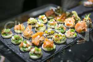 Häppchen und Finger Food  auf Buffet / Catering