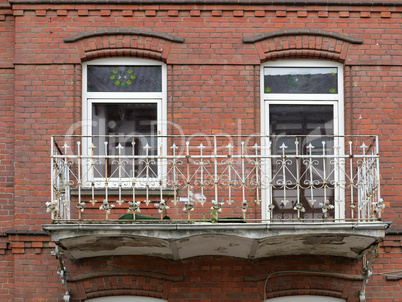 Balkon an einem Haus in Rinteln